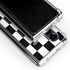 Black and White Checkered Galaxy Z Fold4 5G Clear Case